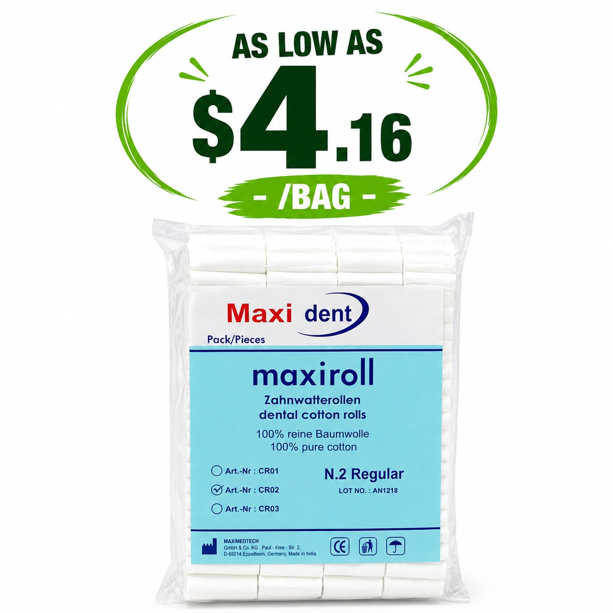 Maxident Cotton Roll